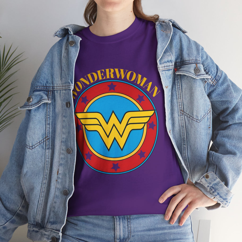 Wonder Woman Retro Logo Unisex T-Shirt - Classic DC Justice League Amazon Warrior Emblem Shirt