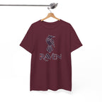 Teen Titans Raven Graphic Tee — Purple Geometric Raven Shirt