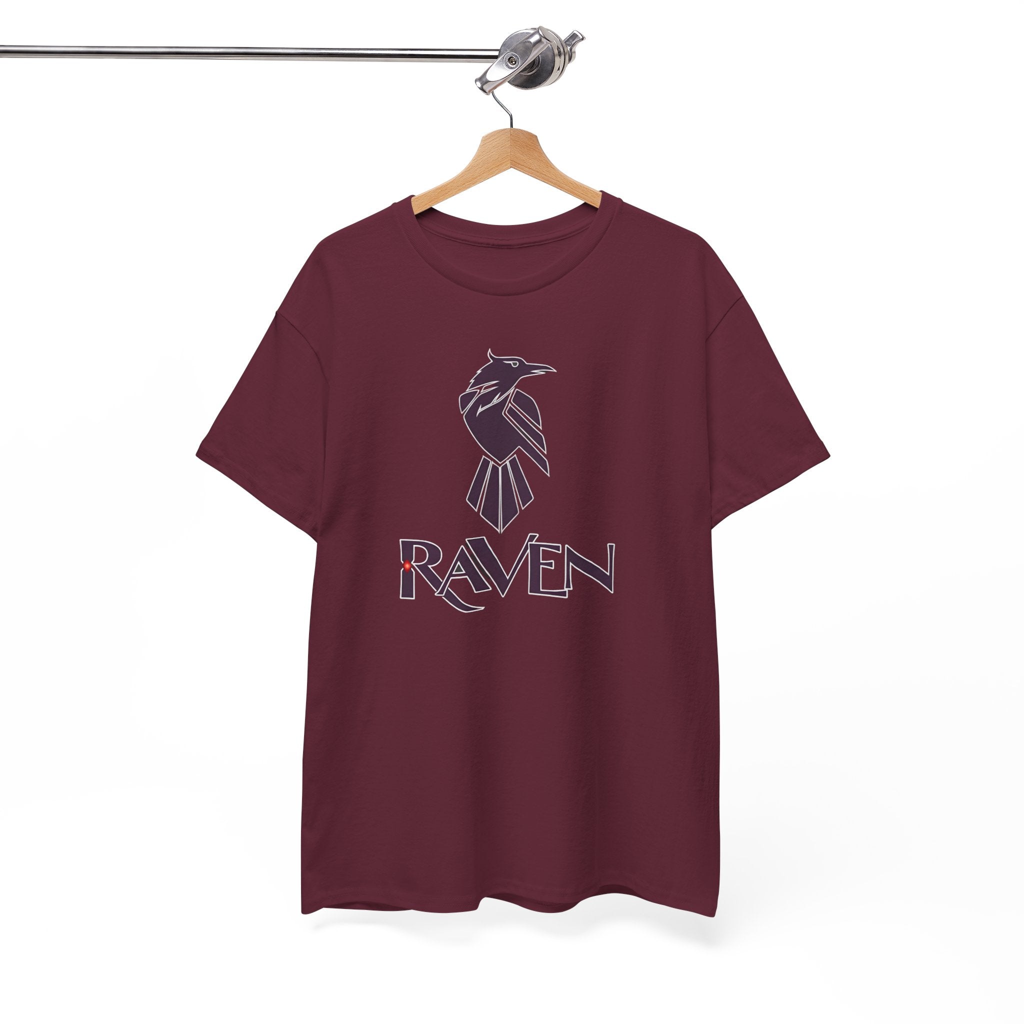 Teen Titans Raven Graphic Tee — Purple Geometric Raven Shirt