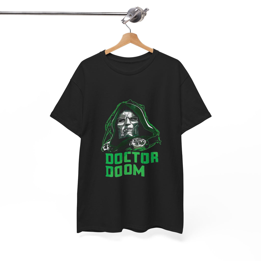 Doctor Doom Retro Green Villain Portrait T-Shirt — Avengers Graphic Tee