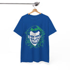 Joker Smile Graphic T-Shirt – Dark Villain Green Grin Unisex Tee