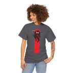Marvel Miles Morales Spider-Man T-Shirt – Red Vertical Stripe Design | Premium Superhero Tee for Fans
