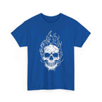 Flaming Skull Graphic Tee - Unisex Cotton T-Shirt, Alternative Fashion, Halloween Costume, Edgy Apparel, Gift for Him/Her