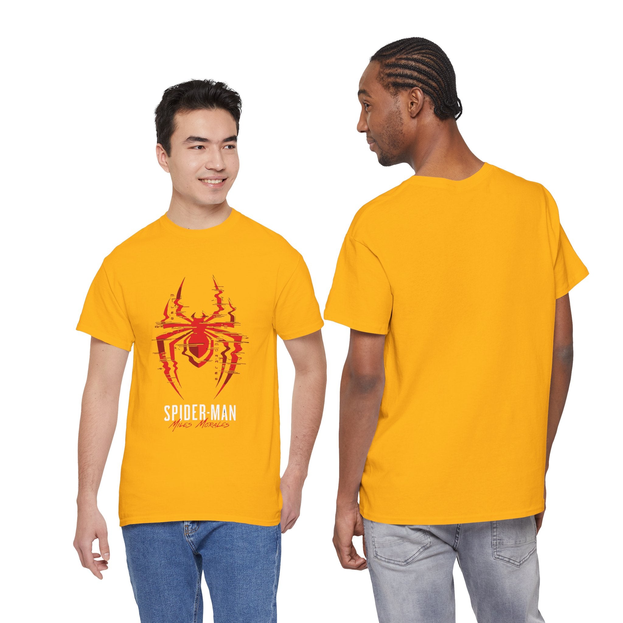 Marvel Spider-Man Miles Morales Glitch T-Shirt – Gamer Style Streetwear Tee