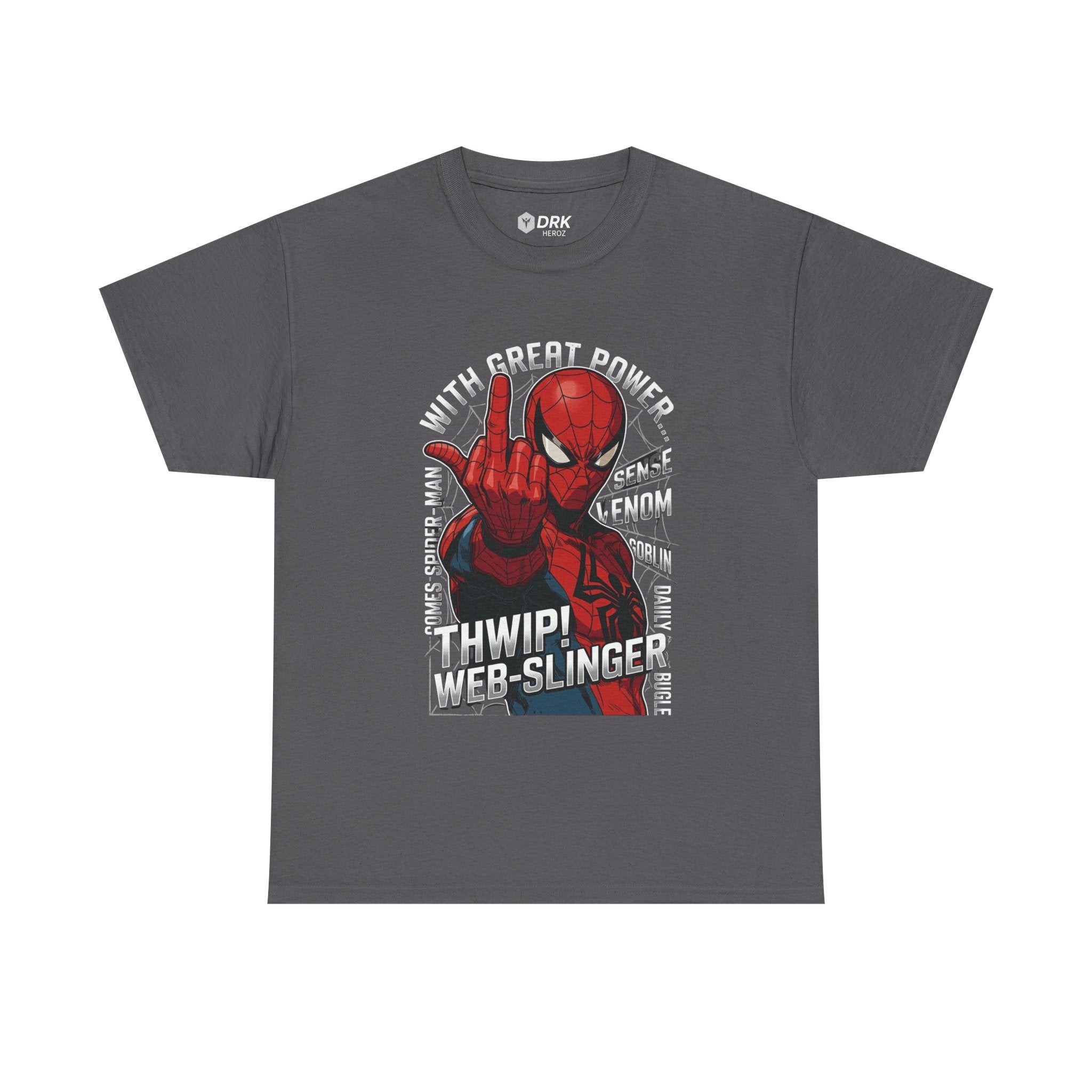Marvel Spider-Man 'Gives the Finger' Comic Tee — Web-Slinger Graphic T-Shirt
