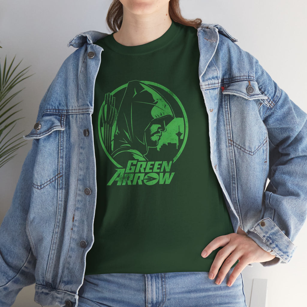 DC Green Arrow Graphic Tee — Oliver Queen - The Arrow Archer Logo T-Shirt