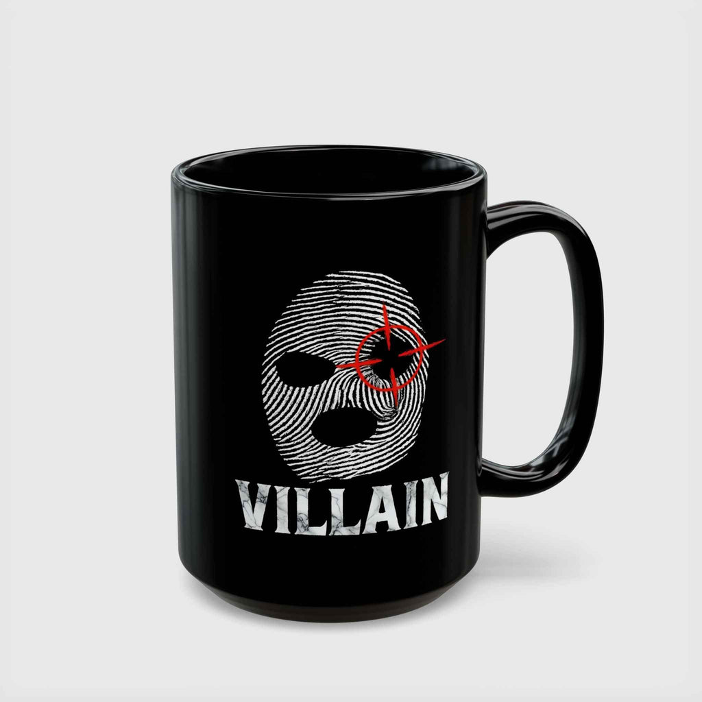 Villain Fingerprint Balaclava Target Anti-Hero Coffee Mug
