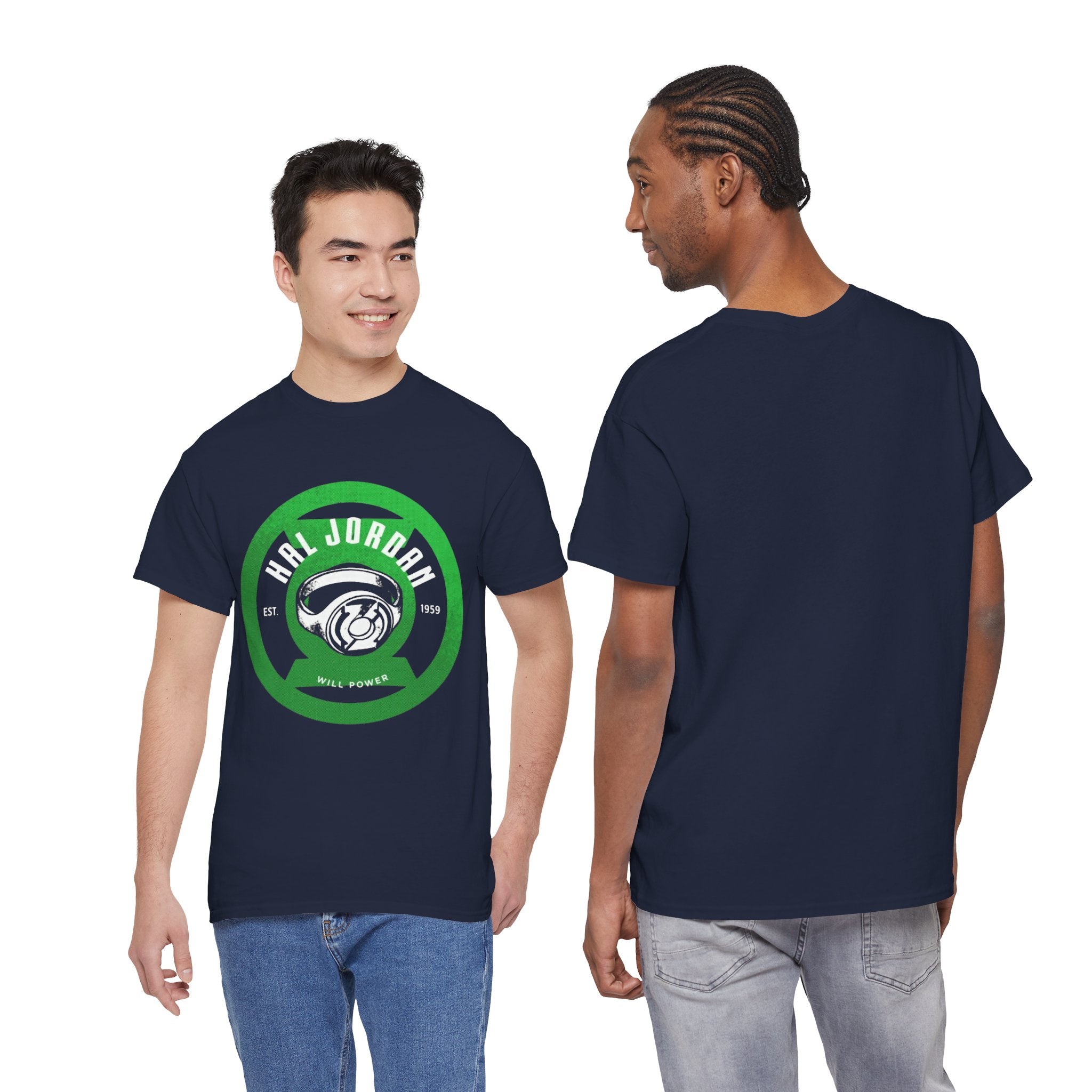 Green Lantern Hal Jordan Retro Logo Basketball T-Shirt