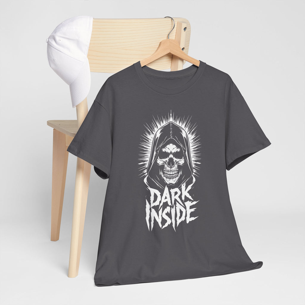 Dark Inside Skull Graphic T-Shirt — Gothic Halloween Alternative Tee