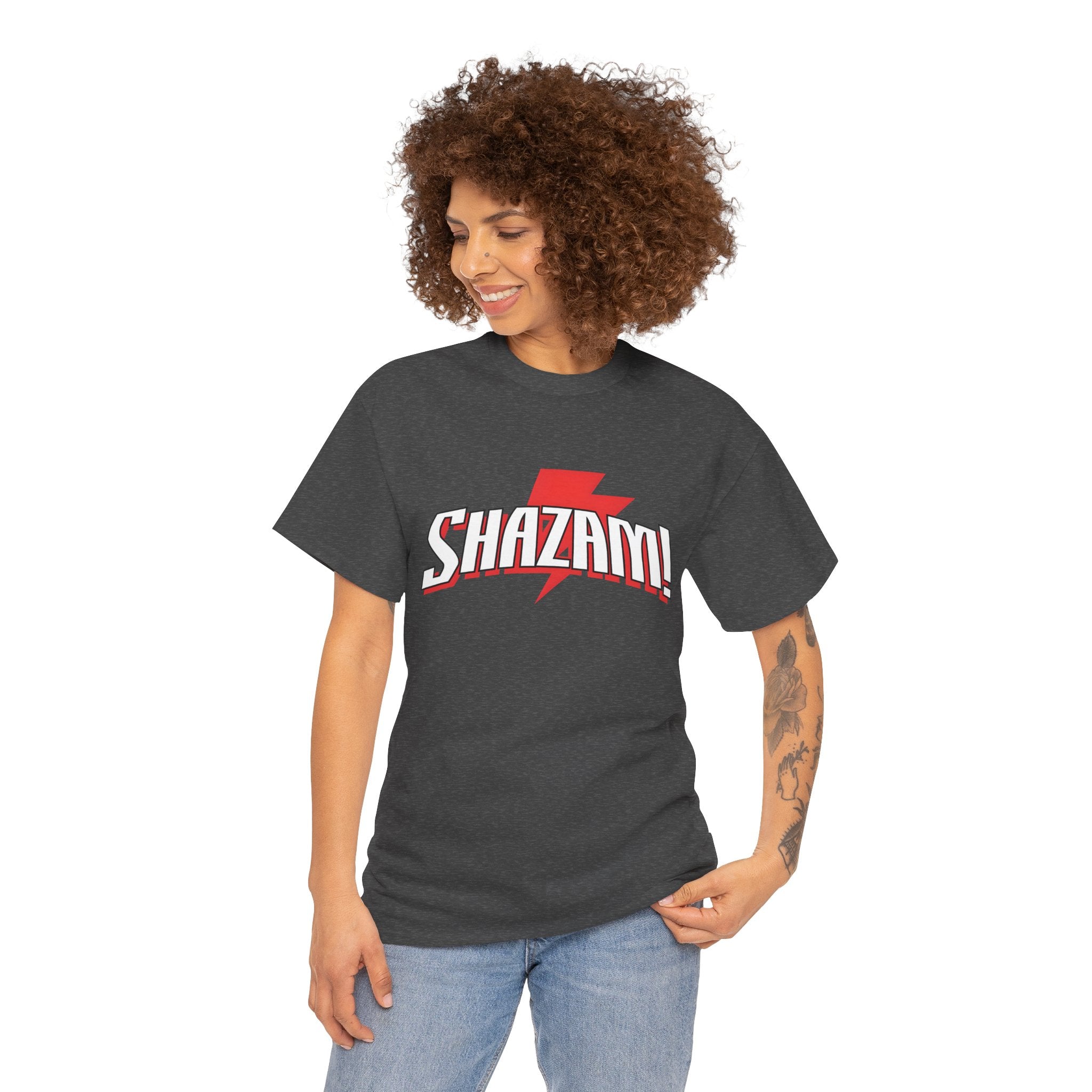Shazam! Lightning Logo T-Shirt — Retro Comic Superhero Tee