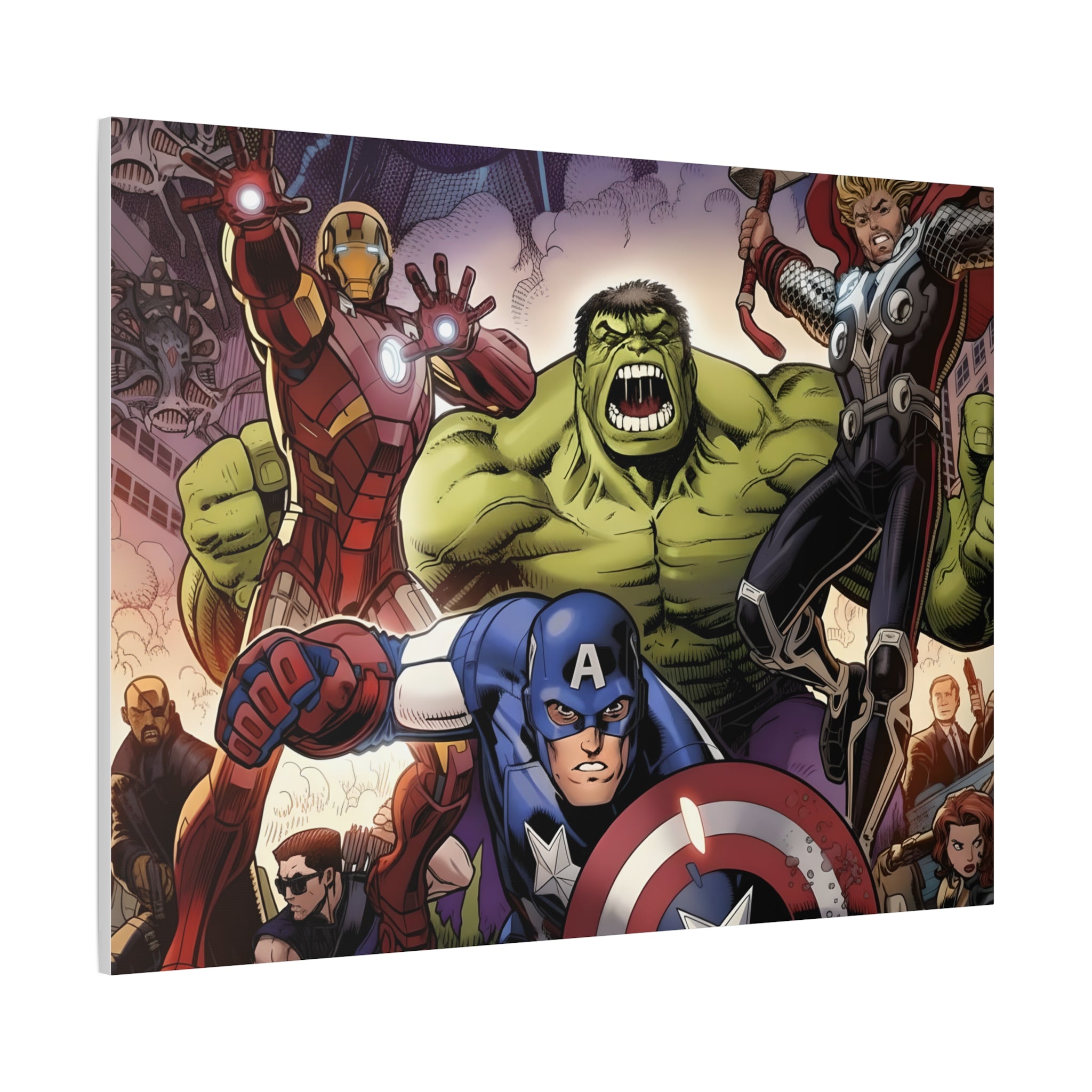 Superhero Canvas Art - Avengers Wall Decor