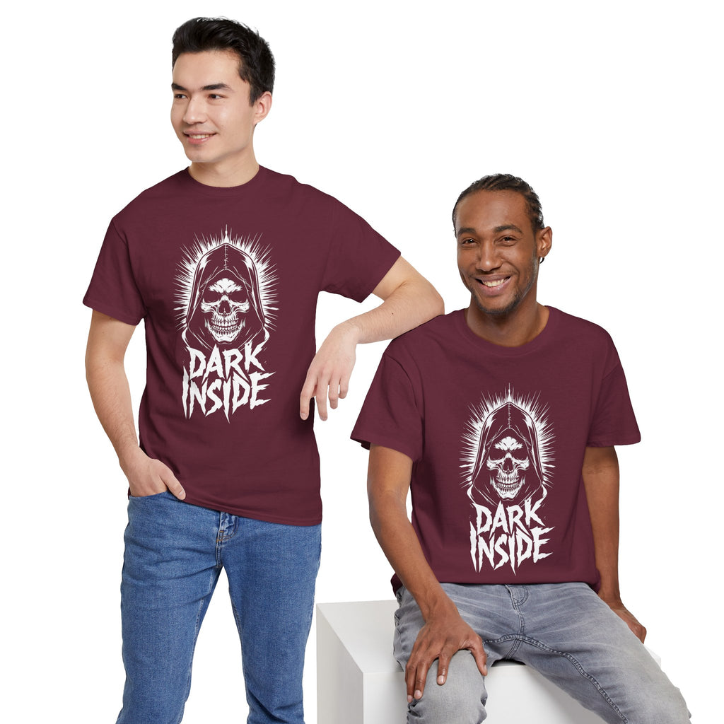 Dark Inside Skull Graphic T-Shirt — Gothic Halloween Alternative Tee