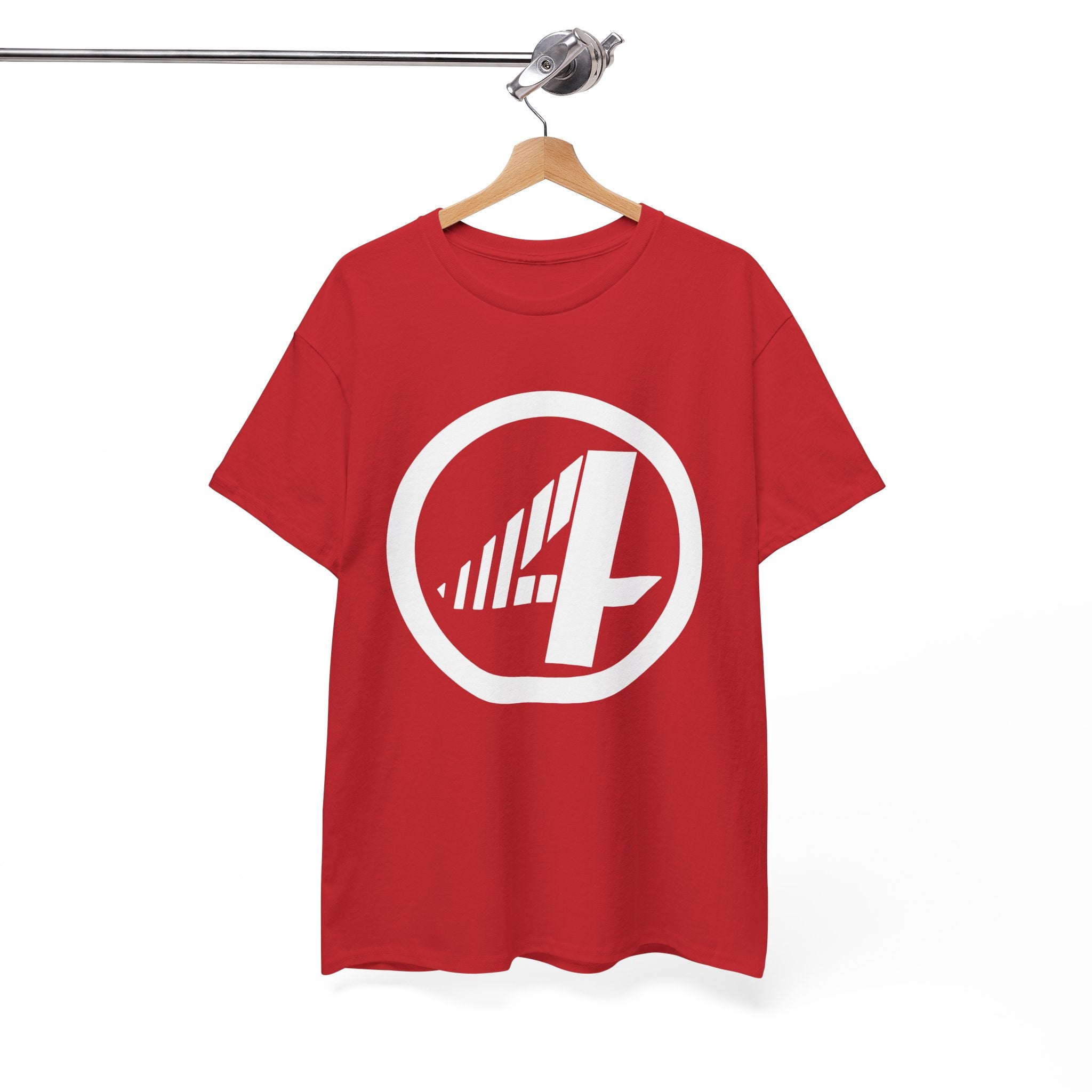 Fantastic Four Retro Logo T-Shirt — Minimalist Vintage Superhero Tee