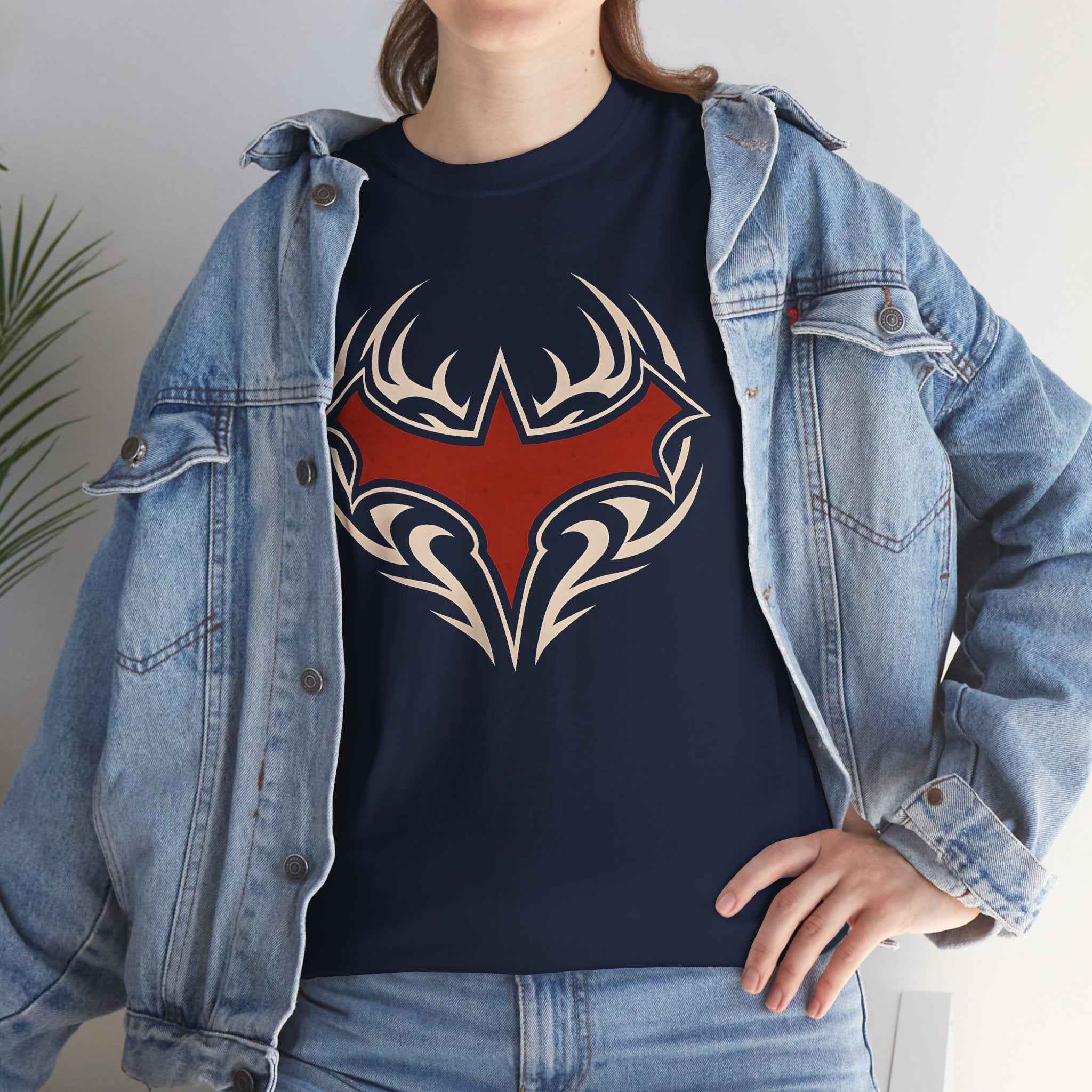 Tribal Batman Red Bat-Symbol Unisex Graphic T-Shirt