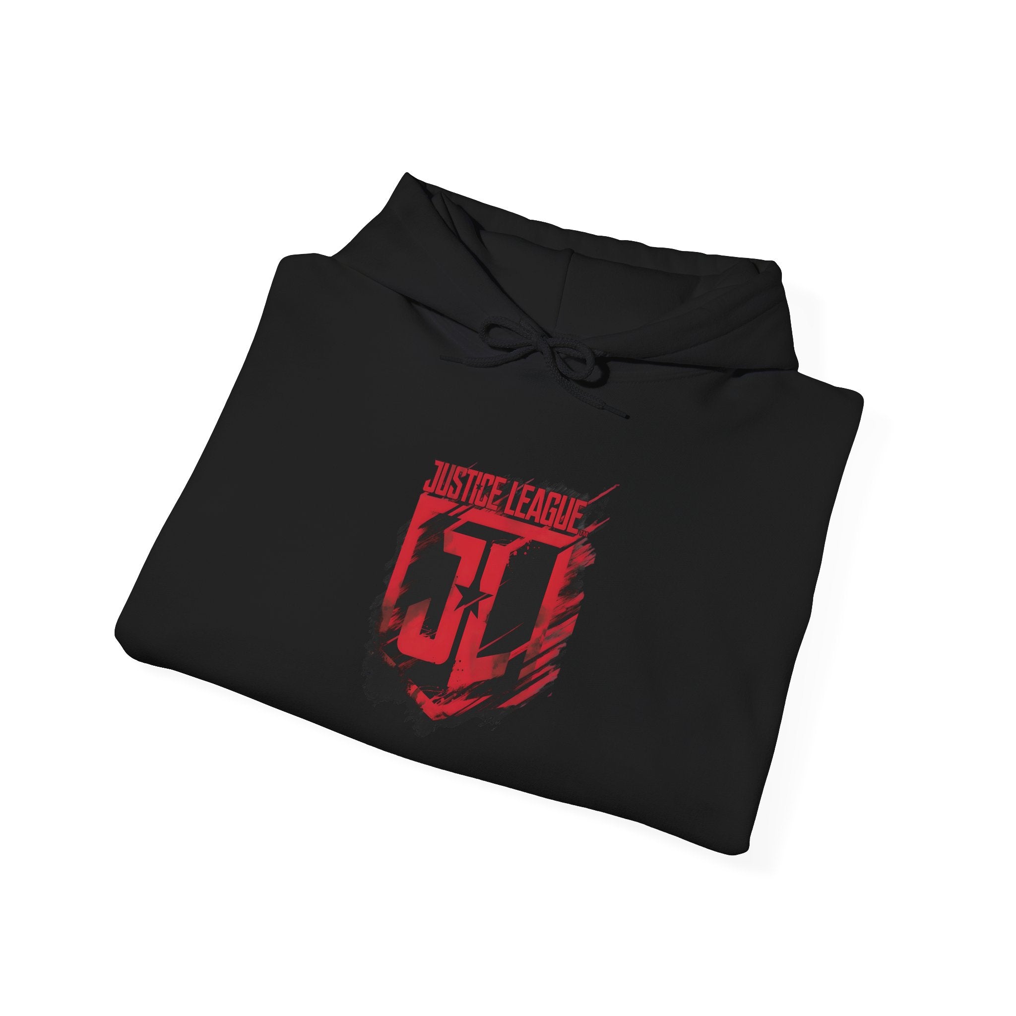 The Justice League Movie Distressed Red Emblem Unisex Hoodie
