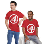 Fantastic Four Retro Logo T-Shirt — Minimalist Vintage Superhero Tee