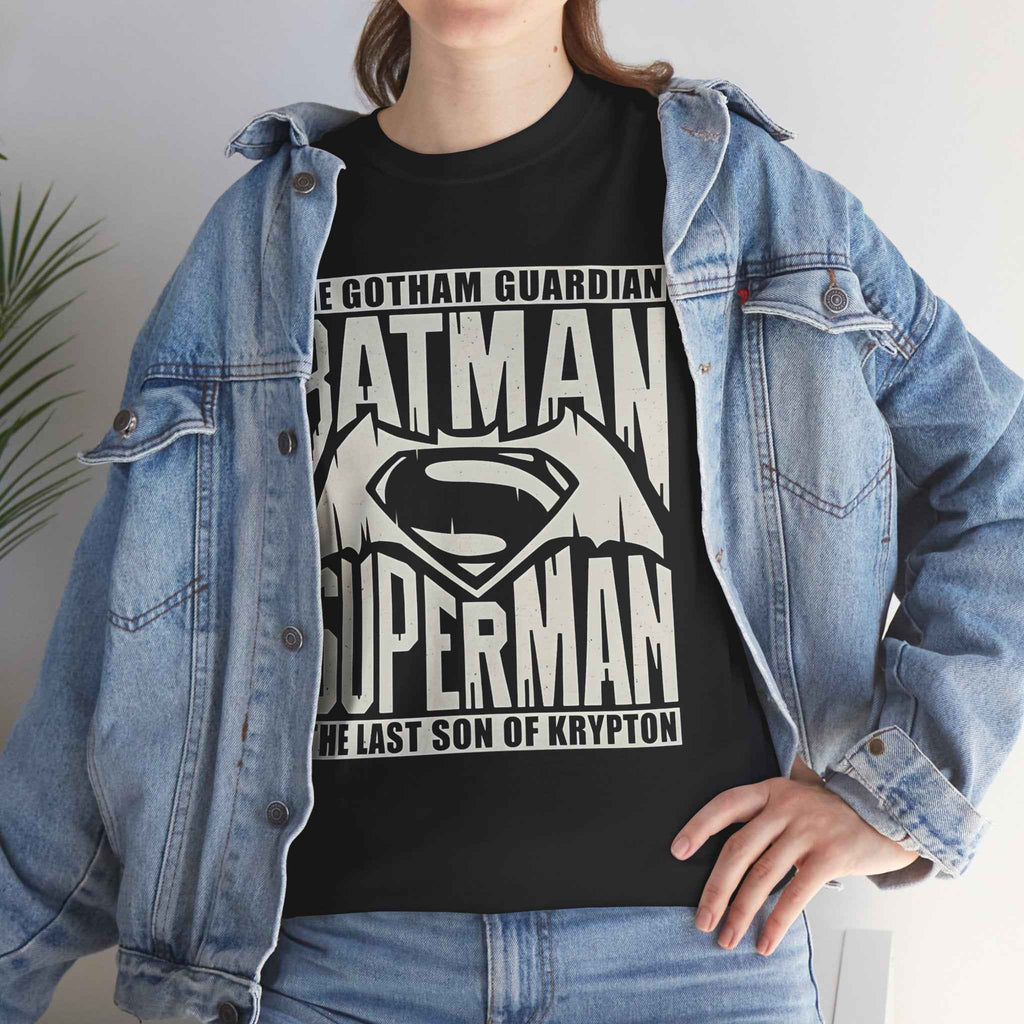 Unisex Batman Superman Dawn of Justice Logo T-Shirt