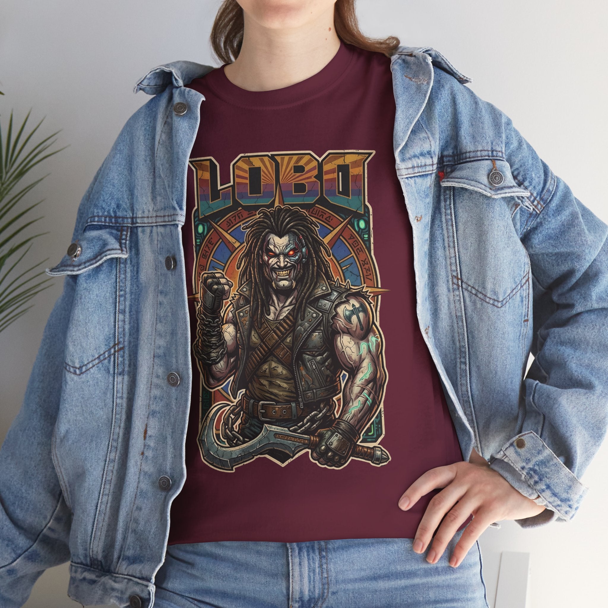 Lobo Warrior Graphic Tee – Jason Momoa’s DCU Czarnian Bounty Hunter T‑Shirt