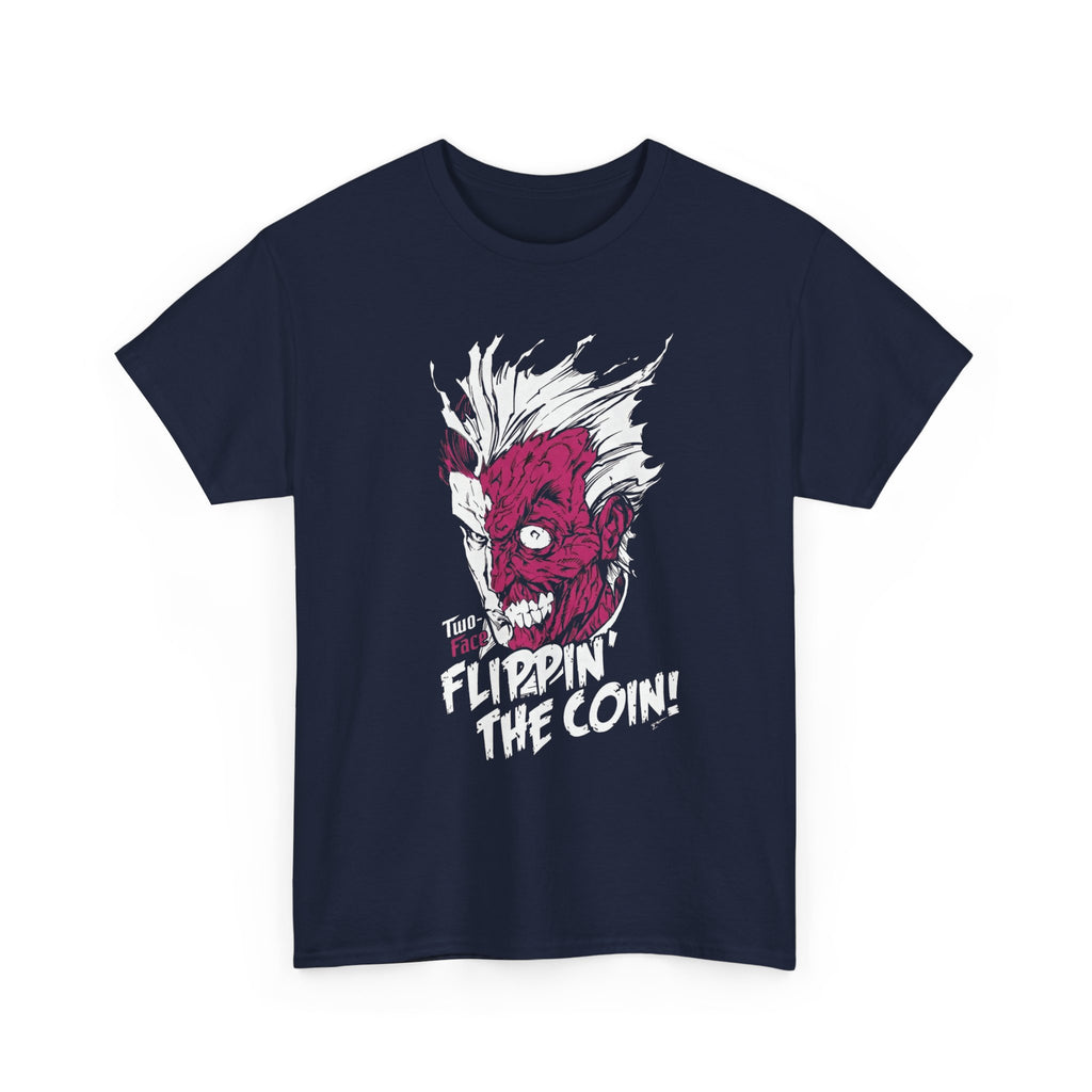 DC Comics Two-Face (Harvey Dent) “Flippin’ The Coin” Tee – Dark Gotham Villain T-Shirt