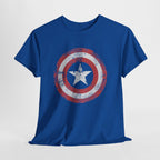 Vintage Captain America Shield Star T-Shirt - Unisex Distressed Avengers Tee