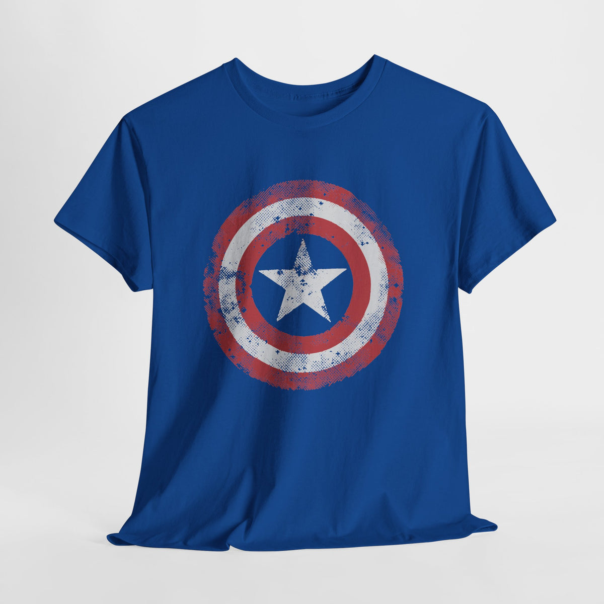 Vintage Captain America Shield Star T-Shirt - Unisex Distressed Avengers Tee