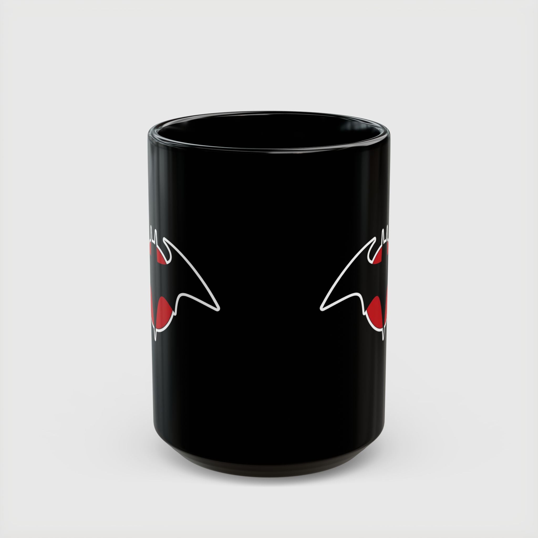 Flashpoint Batman Thomas Wayne Red Logo Black Coffee Mug - Drkheroz
