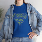 Superman Tech Shield T-Shirt — Futuristic Man of Steel Fanart Logo Tee