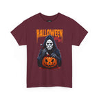 Ghostface Pumpkin Halloween Tee: Spooky Unisex T-Shirt, Scary Halloween Shirt, Creepy Cotton Tee, Haunted Pumpkin Top, Ghostly Costume