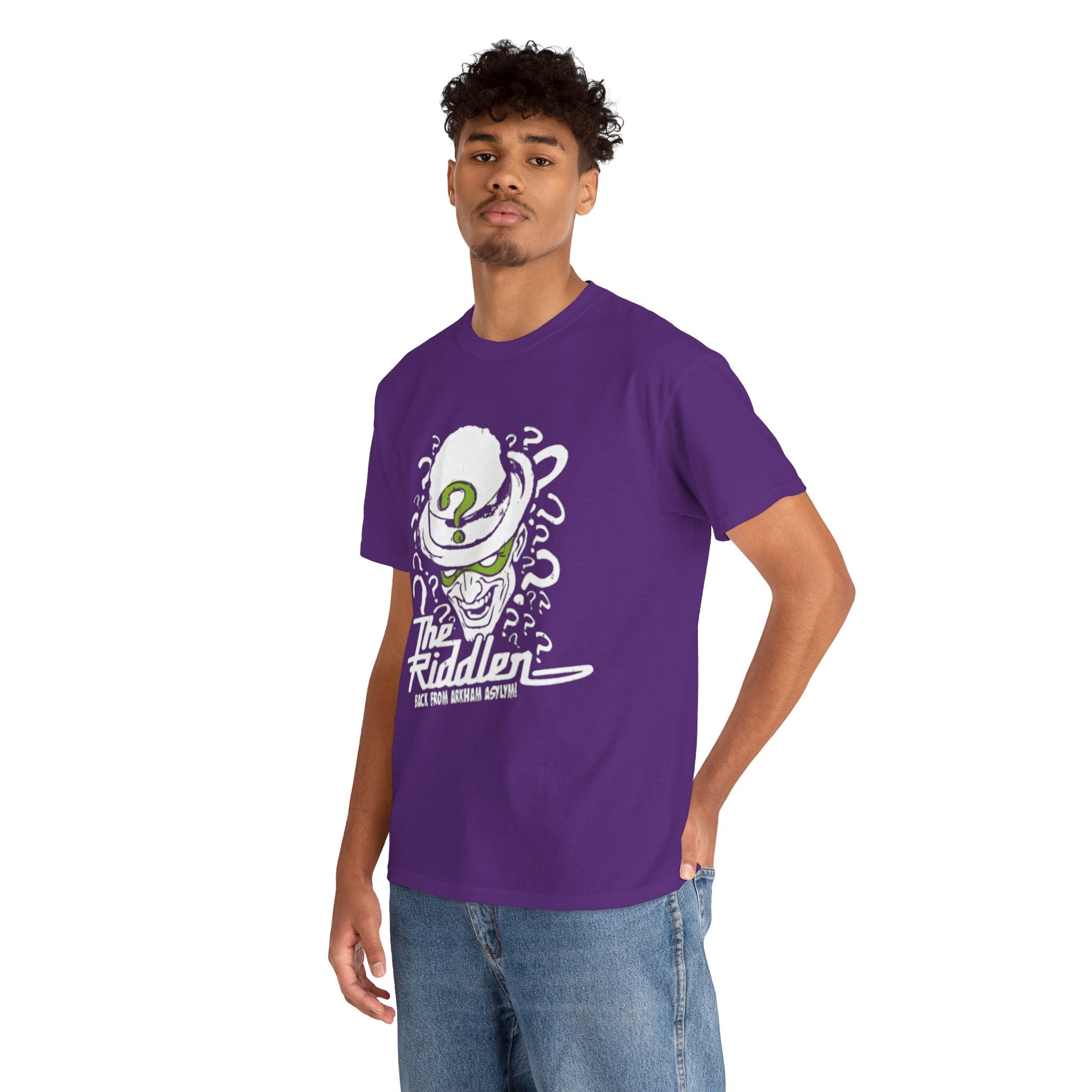 The Riddler T-Shirt – Vintage DC Batman Villain Graphic Tee | Gotham Puzzle Design