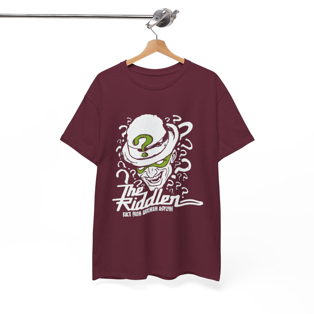 The Riddler T-Shirt – Vintage DC Batman Villain Graphic Tee | Gotham Puzzle Design