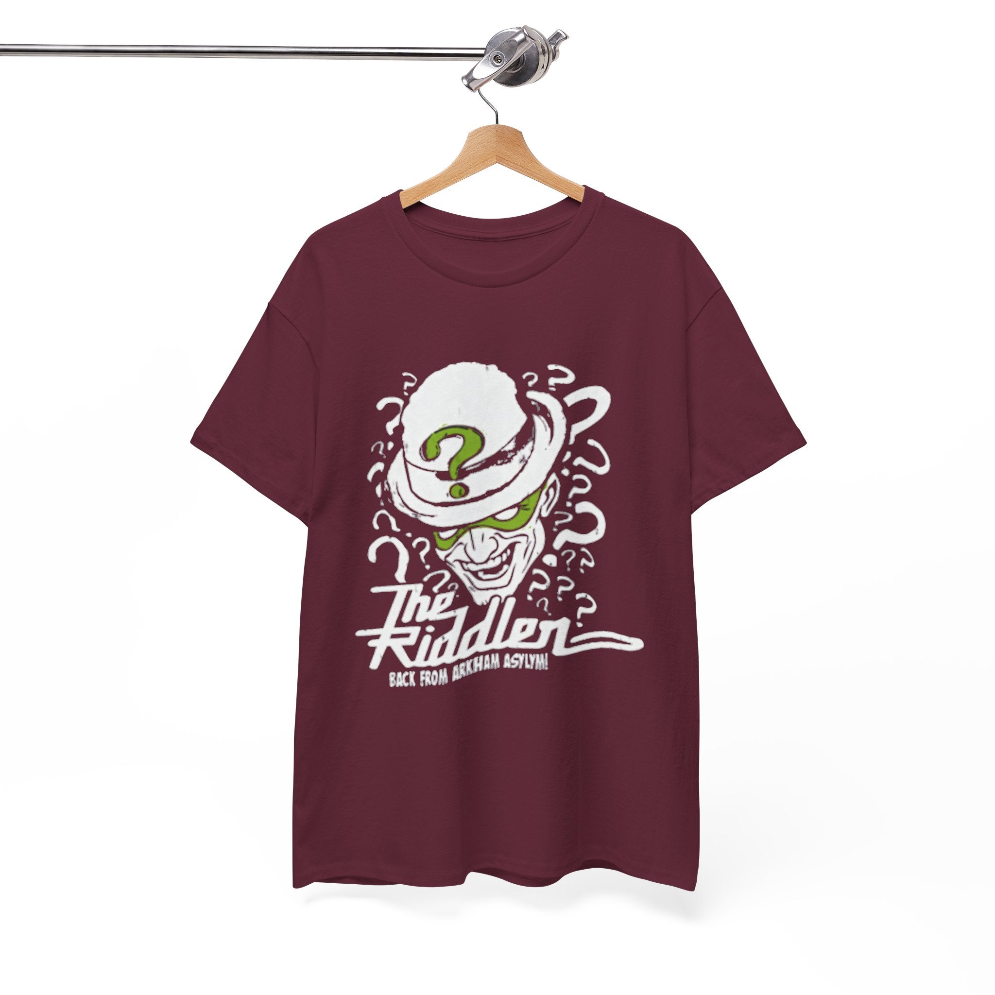 The Riddler T-Shirt – Vintage DC Batman Villain Graphic Tee | Gotham Puzzle Design