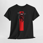Marvel Miles Morales Spider-Man T-Shirt – Red Vertical Stripe Design | Premium Superhero Tee for Fans