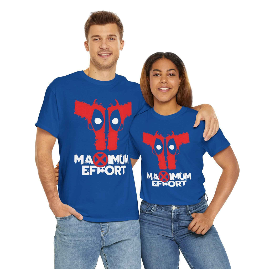 Deadpool "Maximum Effort" Gun Eyes Unisex Graphic Tee