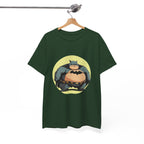 Funny Chubby Bat Hero T‑Shirt — Cute Fat Batman Parody Tee