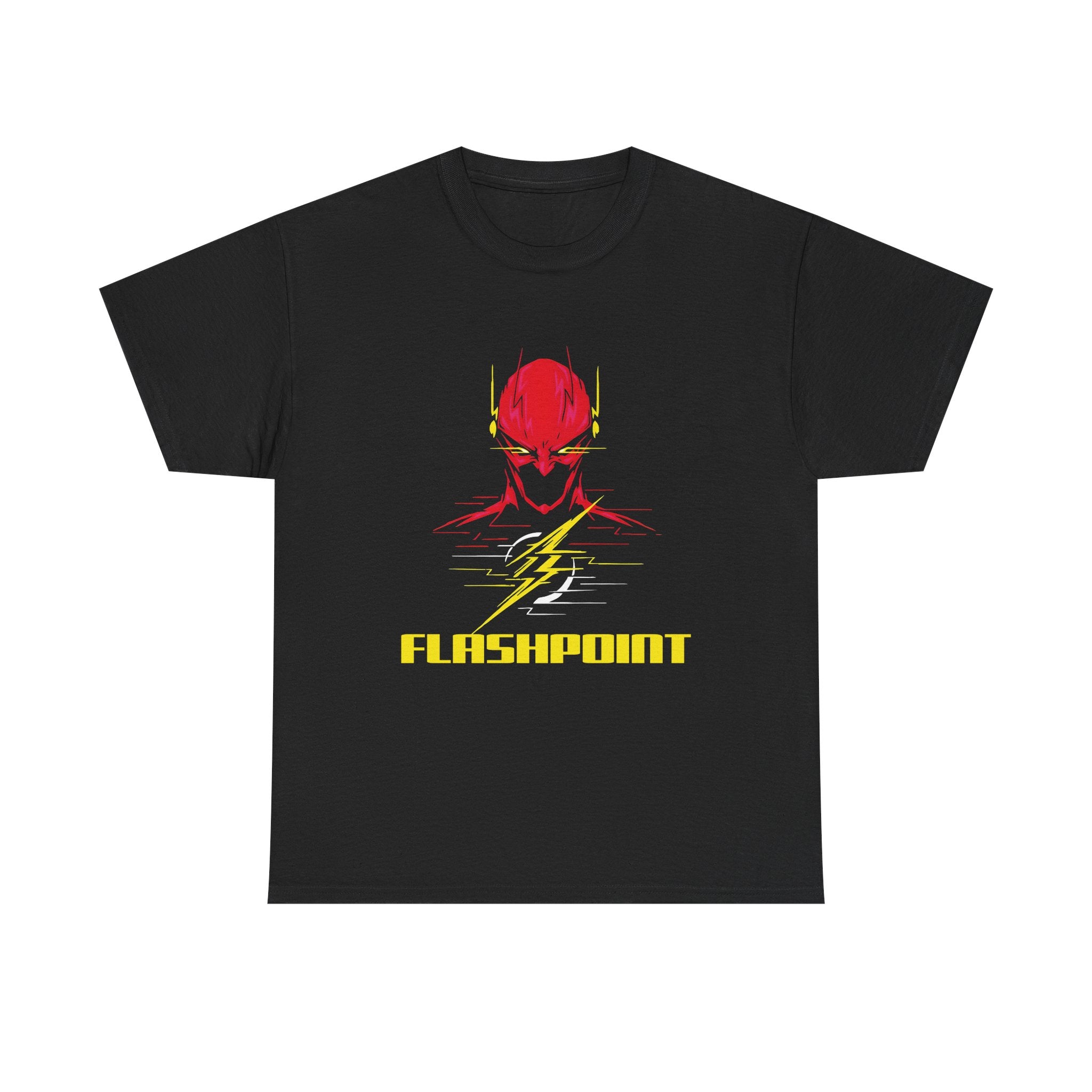 Flashpoint DC Flash Unisex T-shirt - Barry Allen Speed Force Graphic Tee - Dark Superhero Streetwear