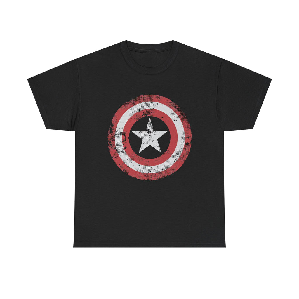 Vintage Captain America Shield Star T-Shirt - Unisex Distressed Avengers Tee