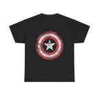 Vintage Captain America Shield Star T-Shirt - Unisex Distressed Avengers Tee
