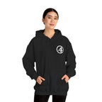 Fantastic Four Retro Logo Hoodie — Minimalist Vintage Comic Pullover