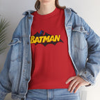 Batman  DC Comics inspired Logo T‑Shirt — Retro Yellow & Red Batman Emblem Tee