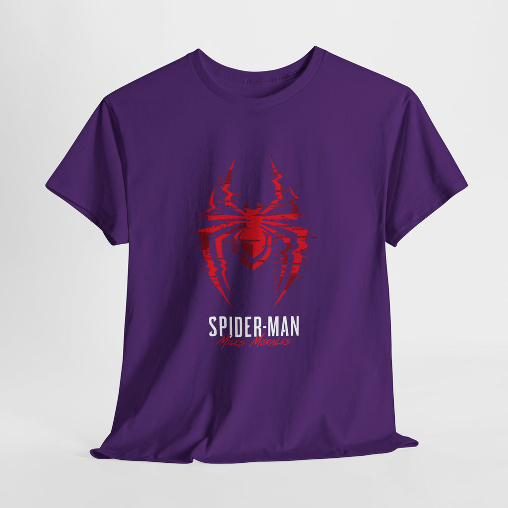 Marvel Spider-Man Miles Morales Glitch T-Shirt – Gamer Style Streetwear Tee