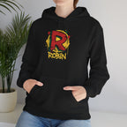 DC Robin Graffiti Hoodie — Dick Grayson "R" Street Art Pullover