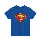 Superman Graffiti Dripping S Shield Black Unisex T-Shirt