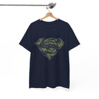 Superman Tech Shield T-Shirt — Futuristic Man of Steel Fanart Logo Tee