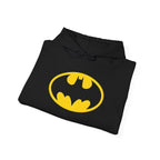 Batman Classic Logo Hoodie – Classic Yellow Bat Emblem Sweatshirt