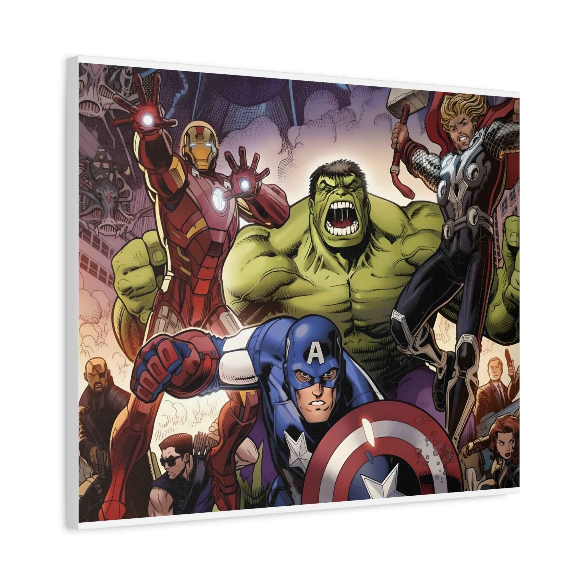 Superhero Canvas Art - Avengers Wall Decor