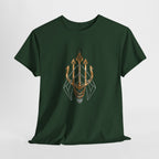 Gold Aquaman Trident Graphic Tee – Jason Momoa Aquaman Logo T-Shirt