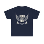 Born to Ride Unisex Tee - Motorcycle Lover's Graphic T-Shirt, Perfect for Bikers, Summer Events, Gifts, Casual Wear