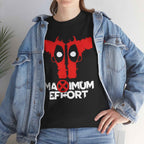 Deadpool "Maximum Effort" Gun Eyes Unisex Graphic Tee