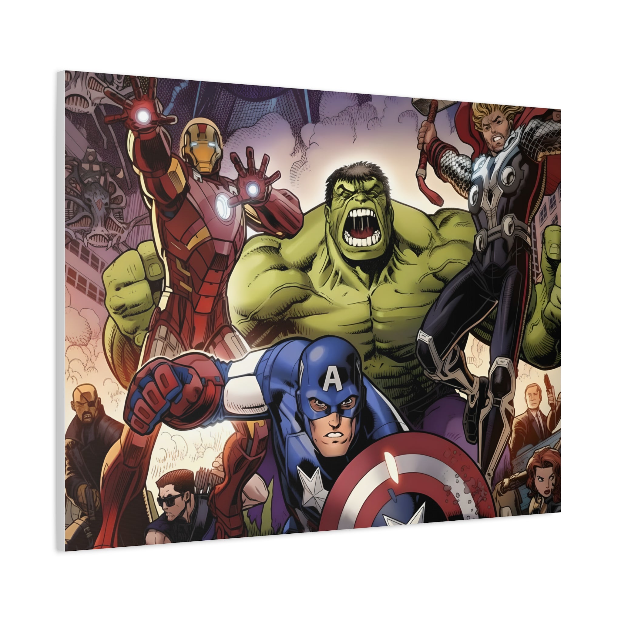 Superhero Canvas Art - Avengers Wall Decor