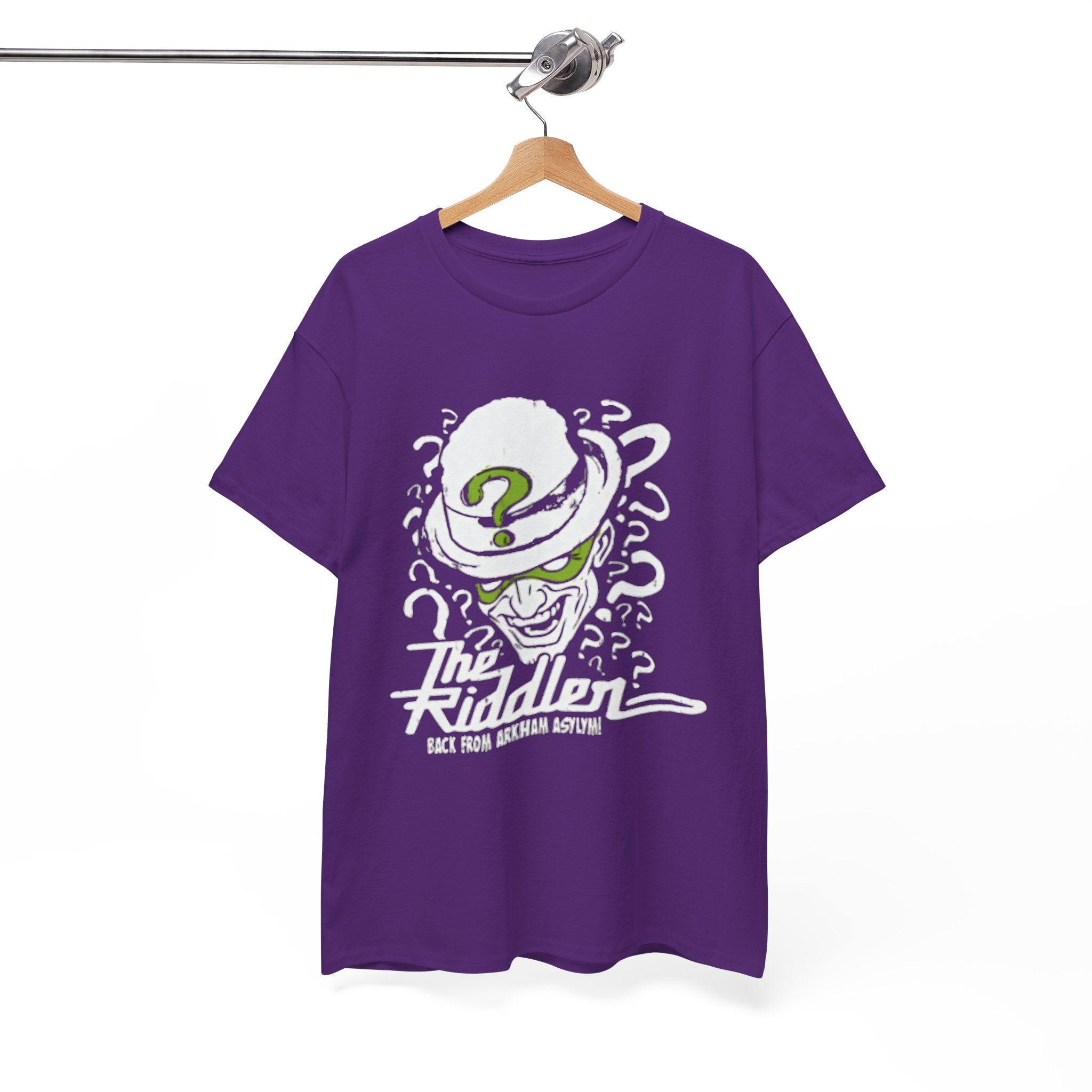 The Riddler T-Shirt – Vintage DC Batman Villain Graphic Tee | Gotham Puzzle Design